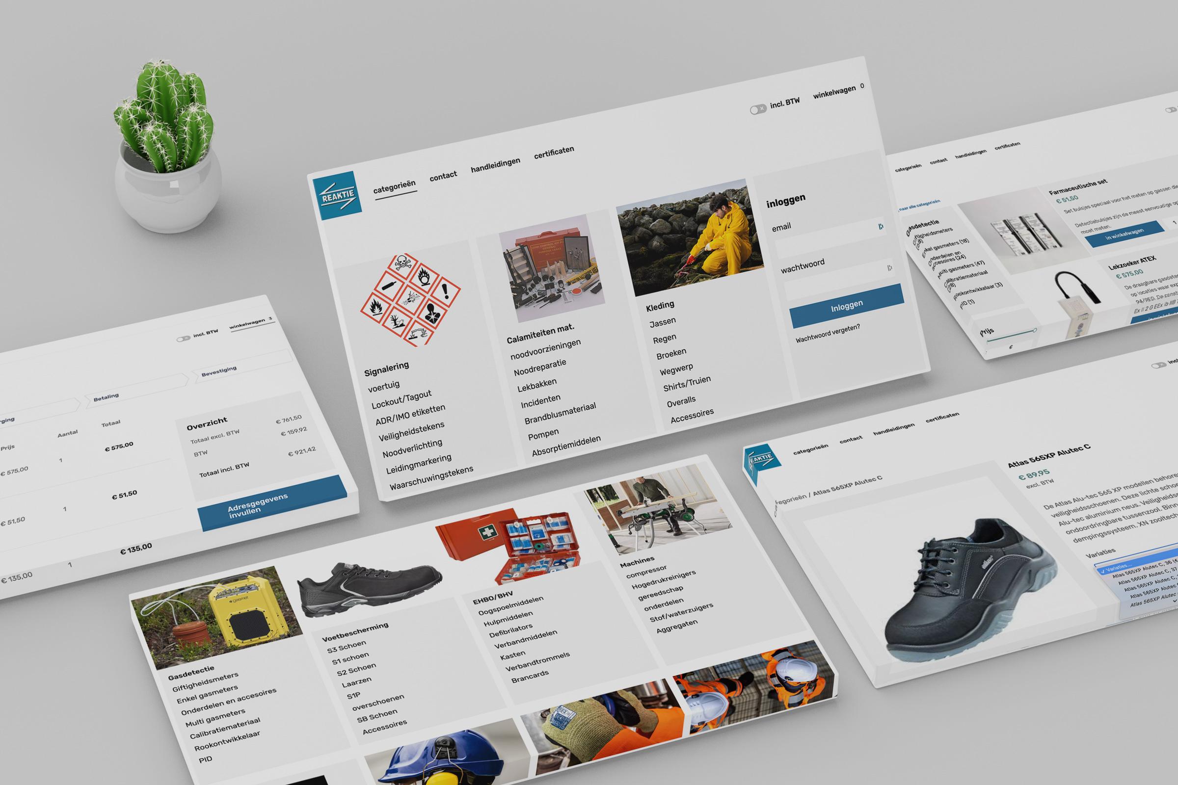 Reaktie Safety Shops Mockup